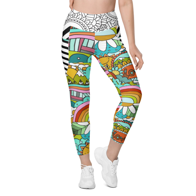 "Love Today" Leggings with pockets