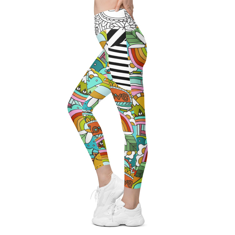 "Love Today" Leggings with pockets