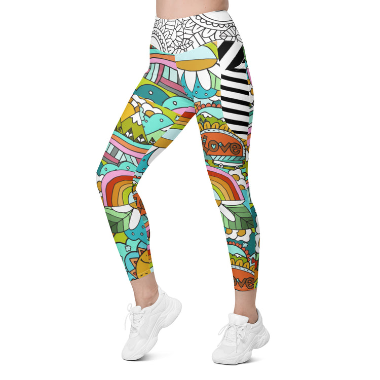 "Love Today" Leggings with pockets