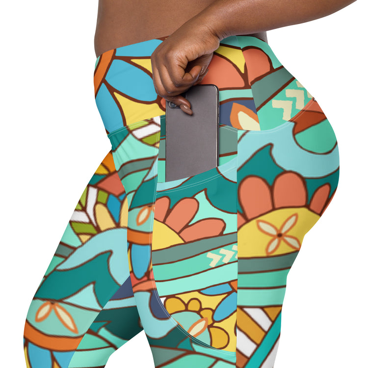 "Island Vibes" Leggings with pockets