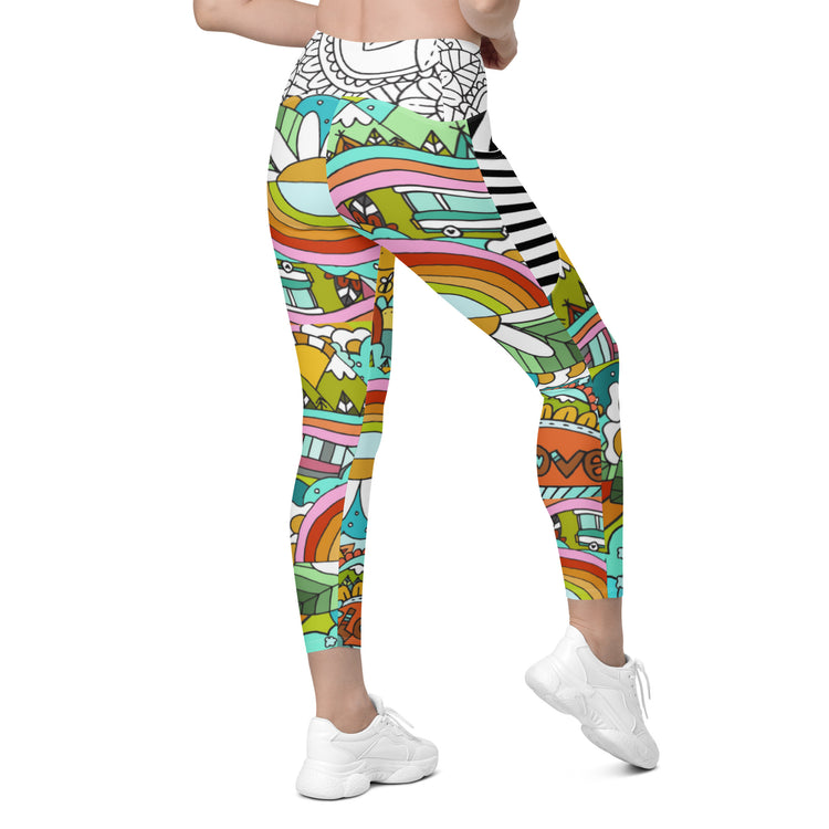 "Love Today" Leggings with pockets