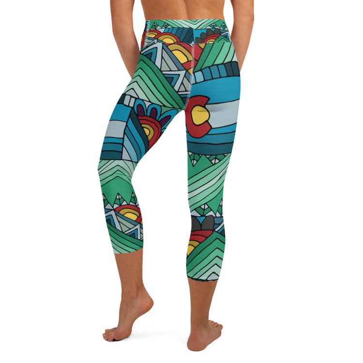 "Colorado" Yoga Capri Leggings