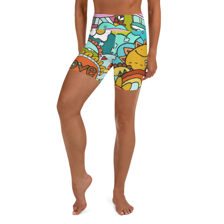 "Love Today" Yoga Shorts