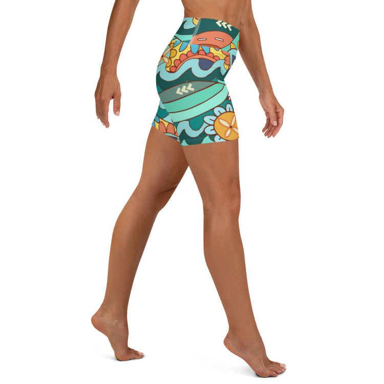 "Island Vibes" Yoga Shorts