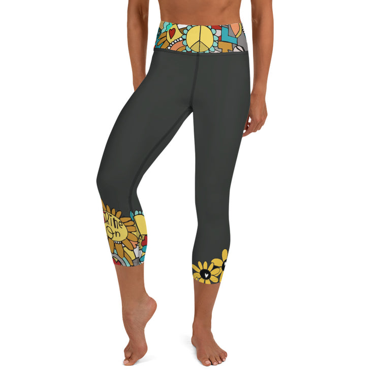 "Shine On" Yoga Capri Leggings