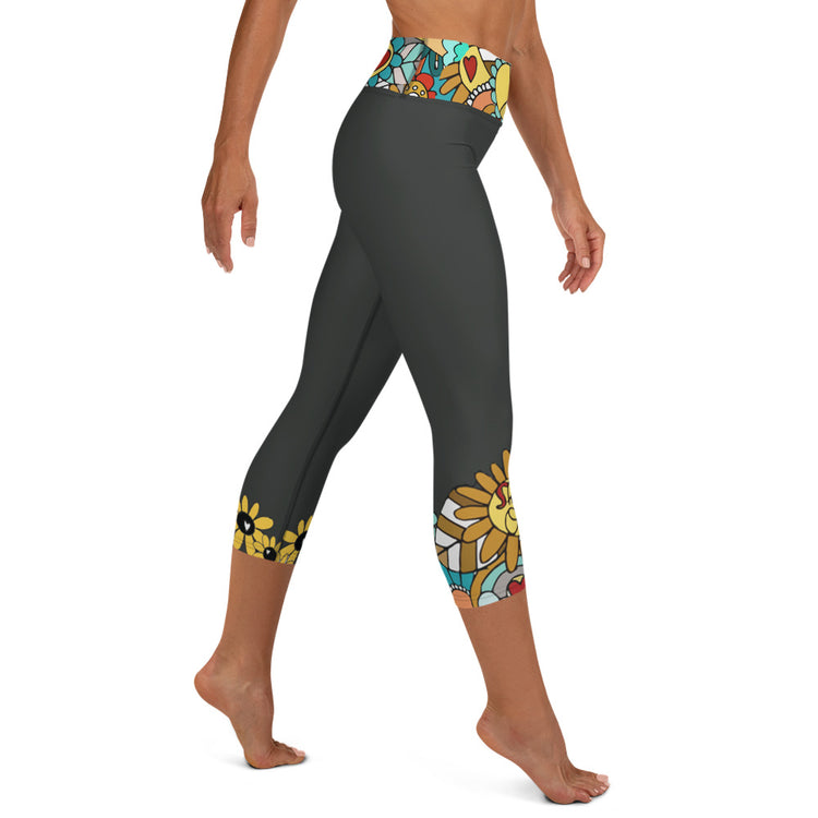 "Shine On" Yoga Capri Leggings